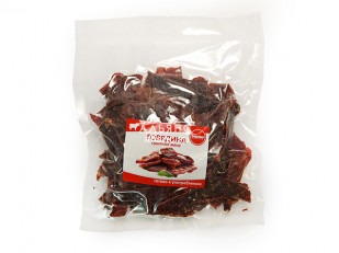 Икра воблы вяленая: Говядина вяленая (строганина)