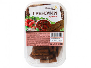 Сурские гренки со вкусом Сыра (100 гр): Сурские гренки с Аджикой (100 гр)