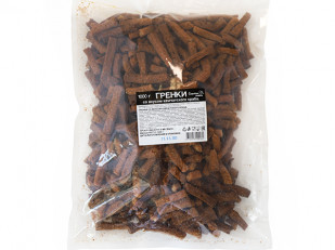 Мучные полоски КРАСНЫЕ со вкусом пряной говядины 76 гр: Деревенские гренки со вкусом Камчатского краба (Сурские)