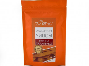 Кета кубики: Мясо (АЛЬЯНС) вяленое курица с халапеньо (50 гр)