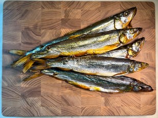 Толстолобик (бабочка) холодного копчения: Корюшка Х/К ГОСТ (крупная)