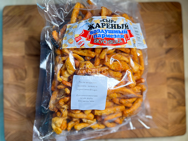 Жареный сыр "ВКУСНЯШКА" со вкусом пармезан (500 гр) в Котельниках