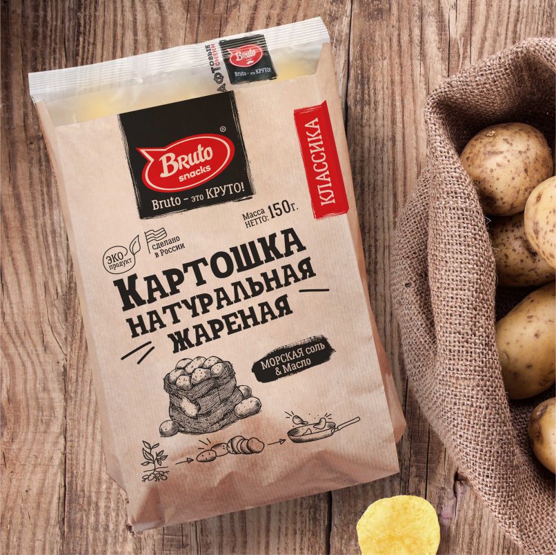 Картофель «Бруто» с солью 130 гр. в Котельниках