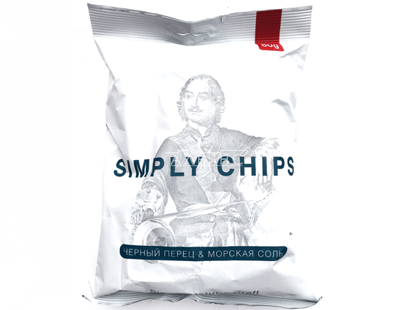Картофельные чипсы "Simple chips" Морская соль и черный перец 80 гр. в Котельниках